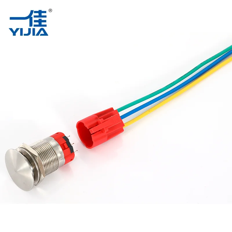 Switch tombol jamur warna logam