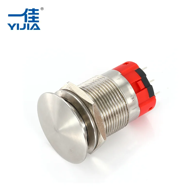 Switch tombol jamur warna logam